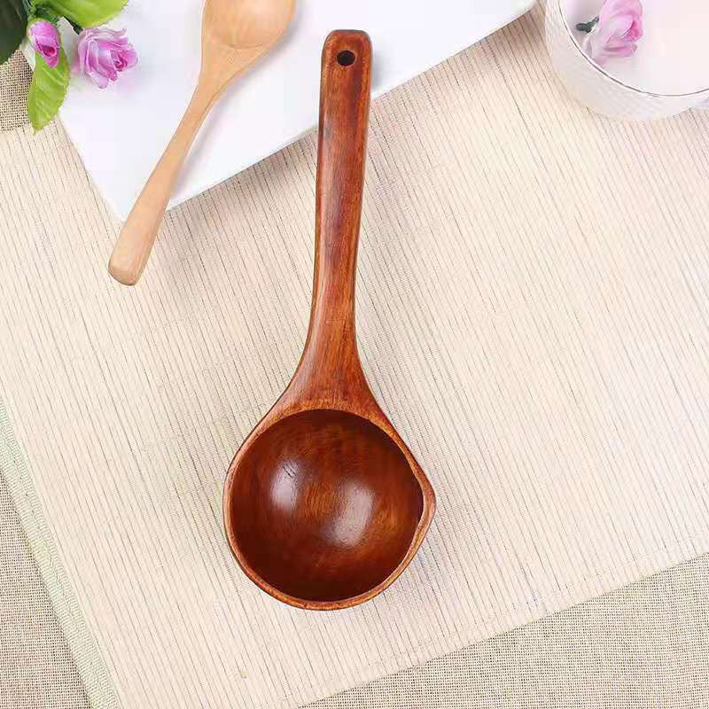 Wooden Water Scoop Creative Wooden Bowl With Handle - Mubimart -  