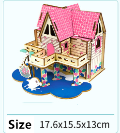 Wooden house model - Mubimart -  