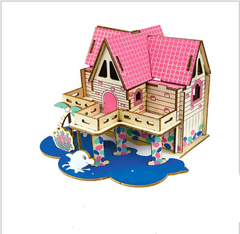 Wooden house model - Mubimart -  