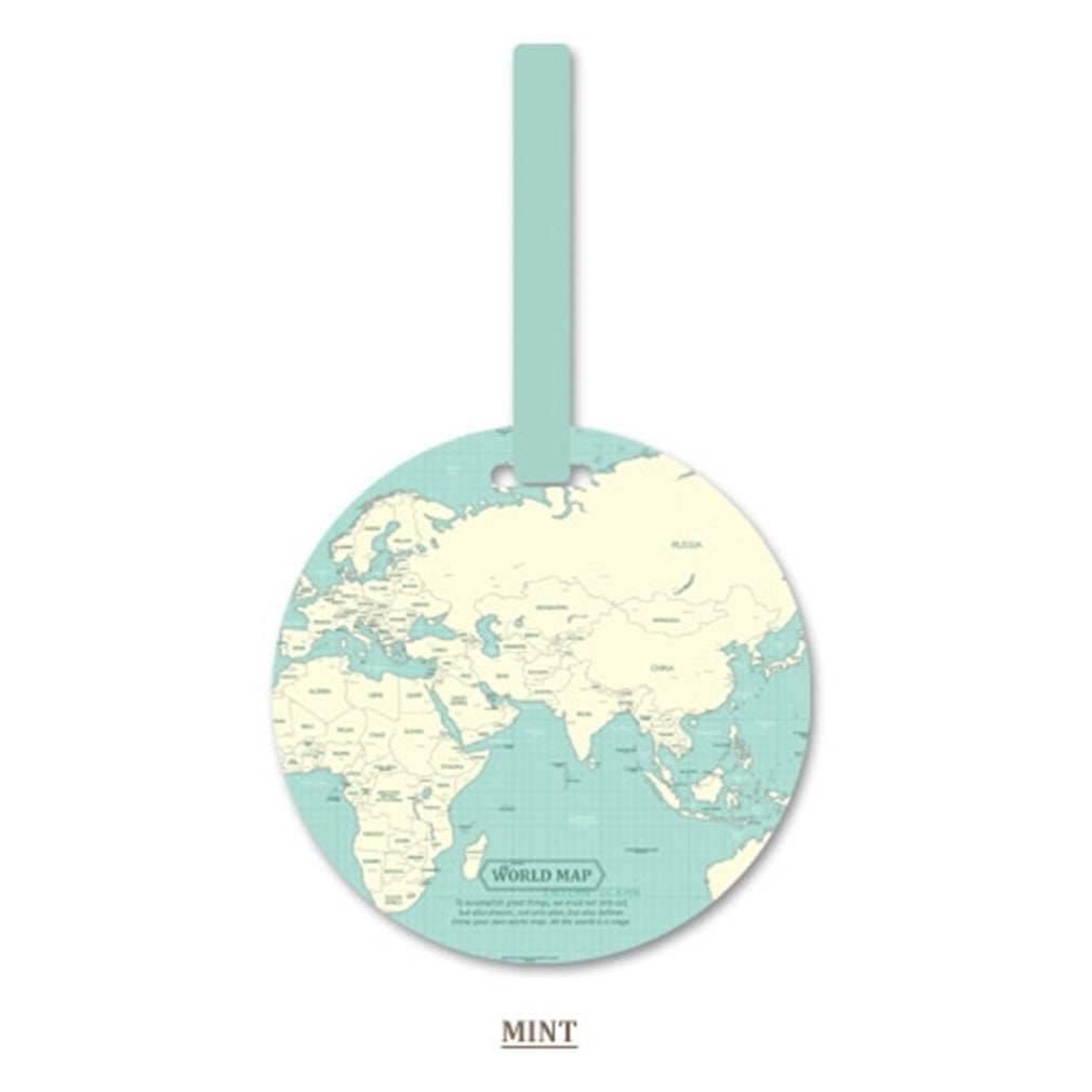 World Map Luggage Tag Bag Pendant - Mubimart -  