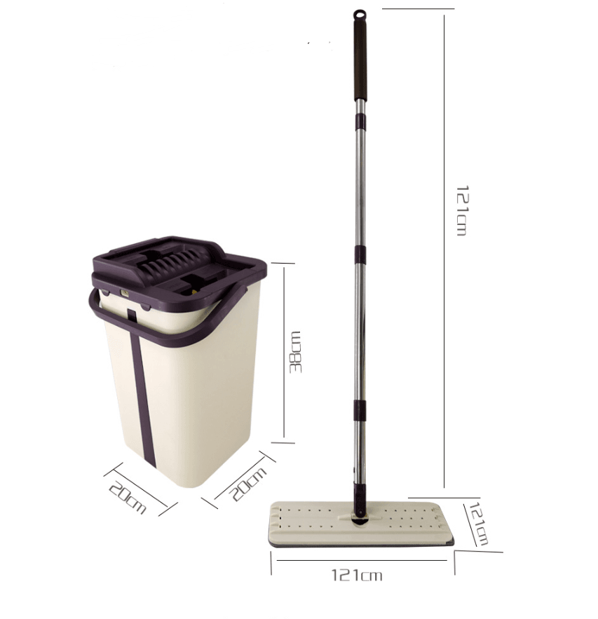 Wring Mop Bucket For Wash Floor Squeeze Lazy Mops Head Home For Cleaning Floors Wash House Cleaner Lightning Offers Kitchen Spin - Mubimart