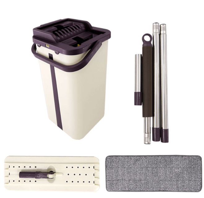 Wring Mop Bucket For Wash Floor Squeeze Lazy Mops Head Home For Cleaning Floors Wash House Cleaner Lightning Offers Kitchen Spin - Mubimart