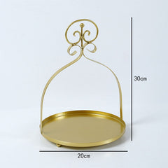 Wrought Iron Cake Stand Cake Dessert Pastry Fruit Display Tray - Mubimart -  