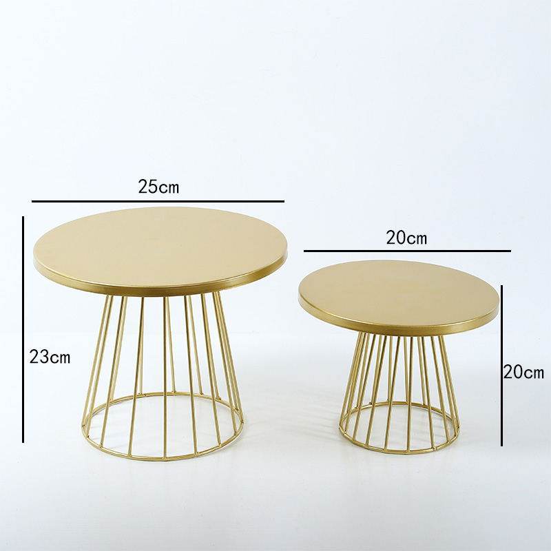 Wrought Iron Cake Stand Cake Dessert Pastry Fruit Display Tray - Mubimart