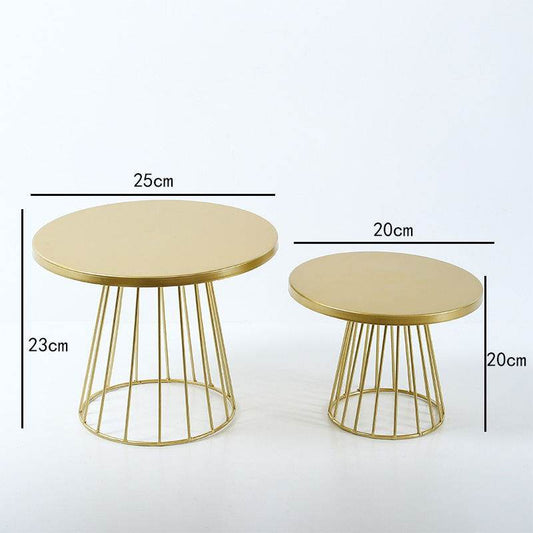 Wrought Iron Cake Stand Cake Dessert Pastry Fruit Display Tray - Mubimart