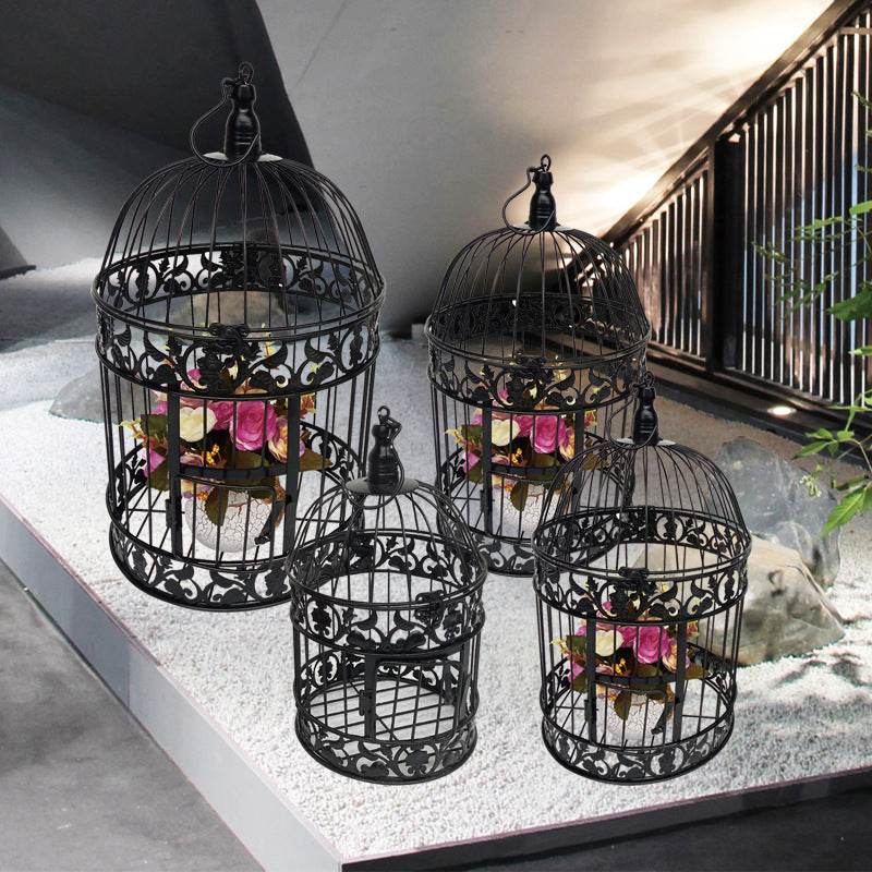 Wrought Iron Decoration Window Decoration Large Model Bird Cage - Mubimart