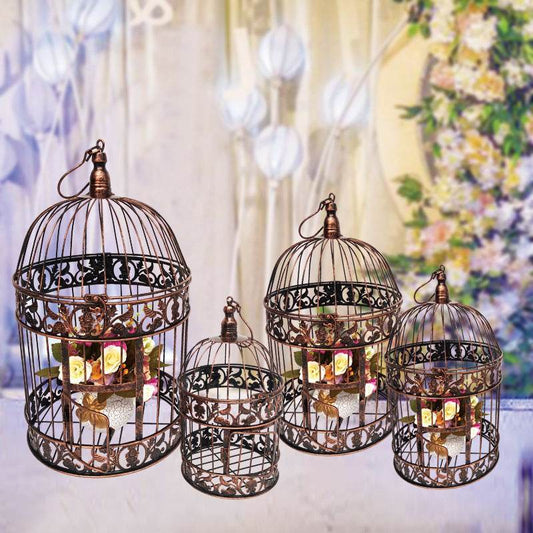 Wrought Iron Decoration Window Decoration Large Model Bird Cage - Mubimart