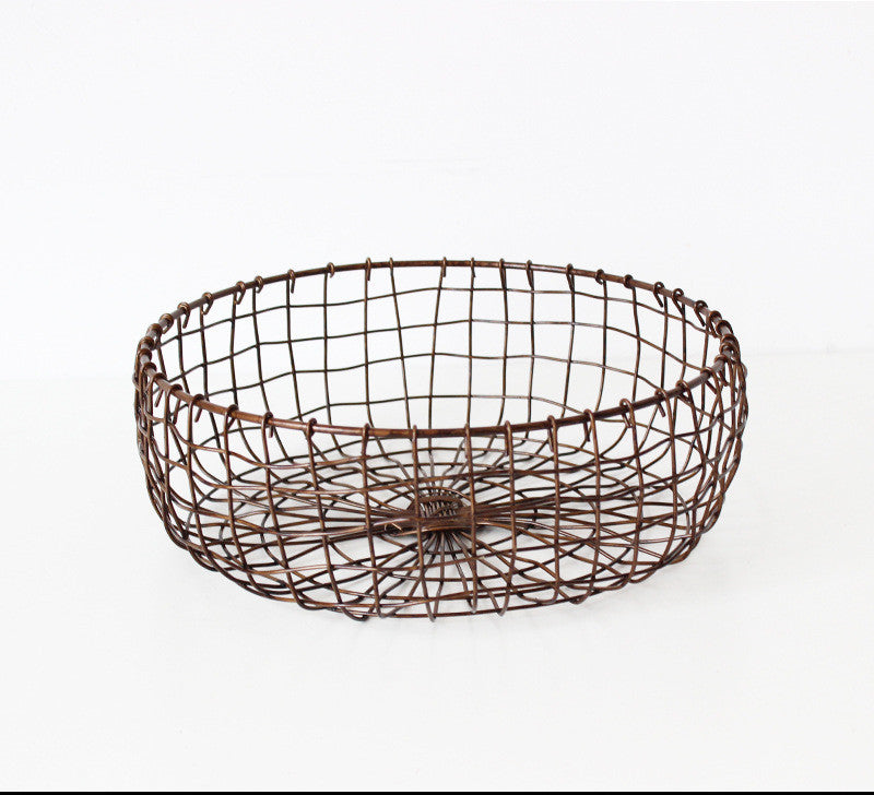 Wrought Iron Fruit Tray Basket - Mubimart -  