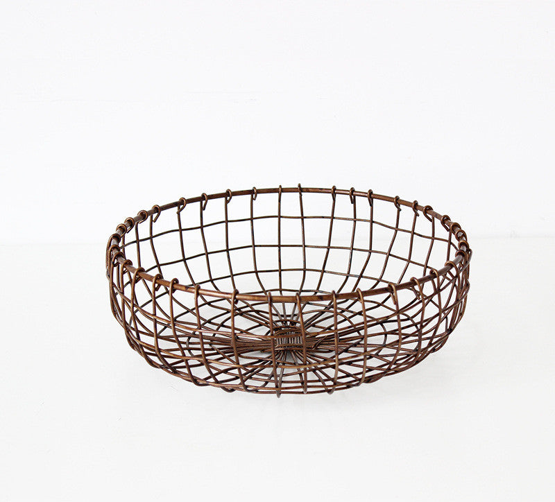 Wrought Iron Fruit Tray Basket - Mubimart -  