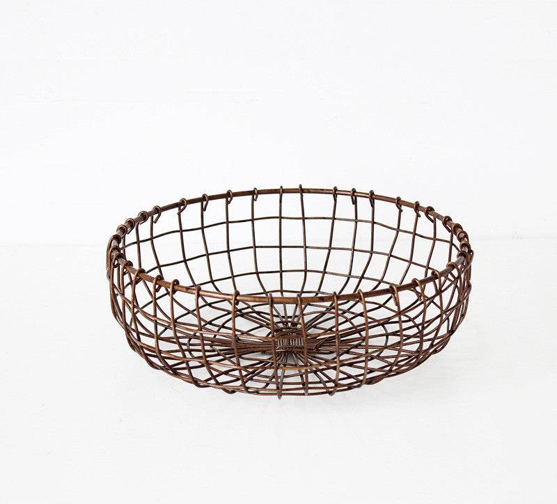 Wrought Iron Fruit Tray Basket - Mubimart