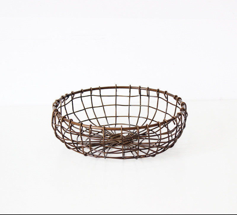 Wrought Iron Fruit Tray Basket - Mubimart -  