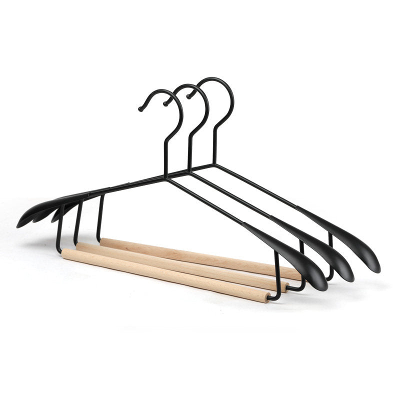 Wrought Iron Solid Wood Hanger Household - Mubimart -  