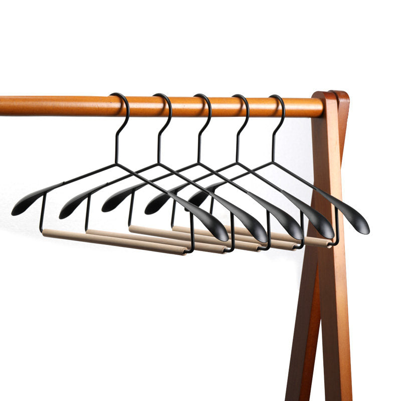 Wrought Iron Solid Wood Hanger Household - Mubimart - Wood Hangers 