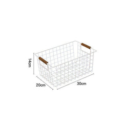 Wrought Iron Storage Basket Kitchen Furniture Sundries Storage Basket - Mubimart -  