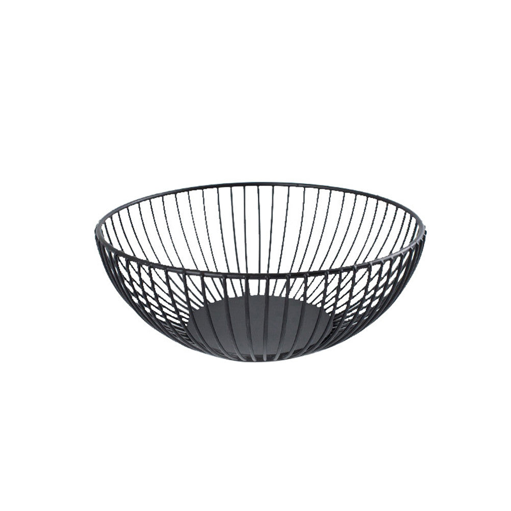 Wrought iron fruit bowl snack storage basket - Mubimart -  