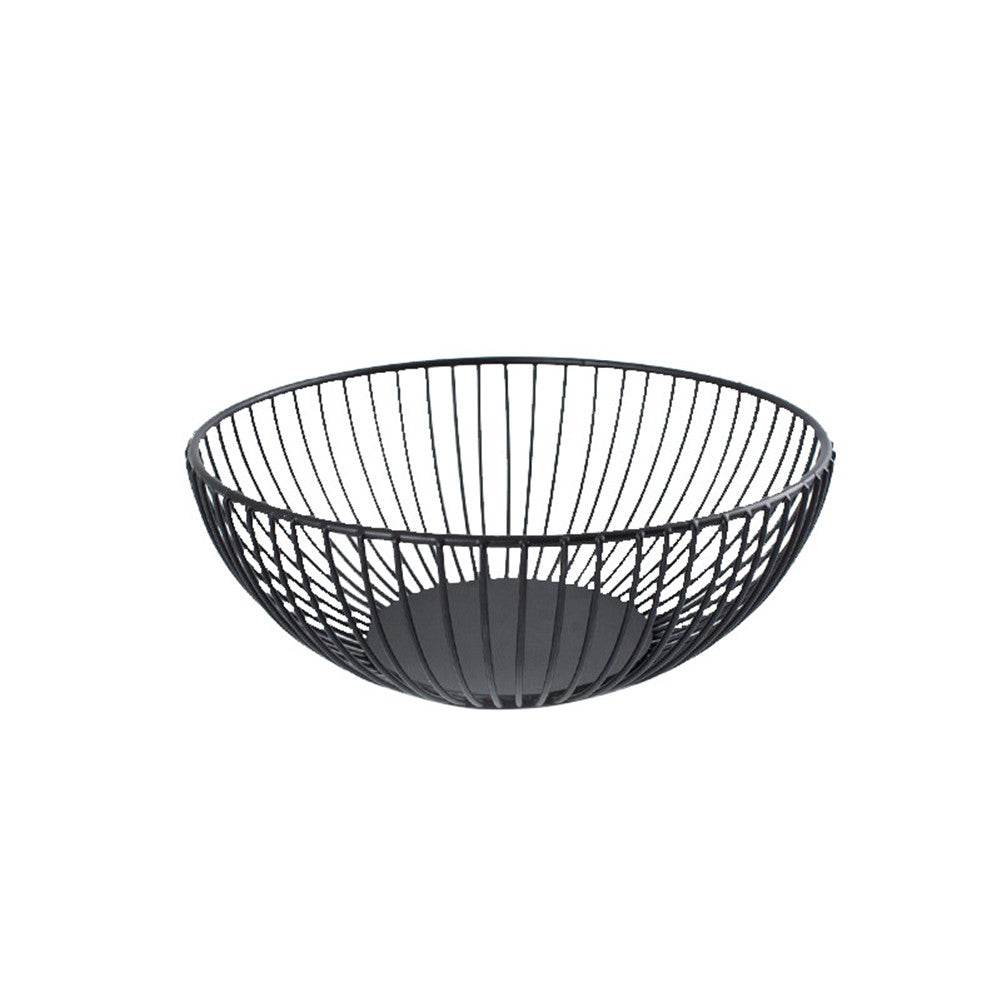 Wrought iron fruit bowl snack storage basket - Mubimart