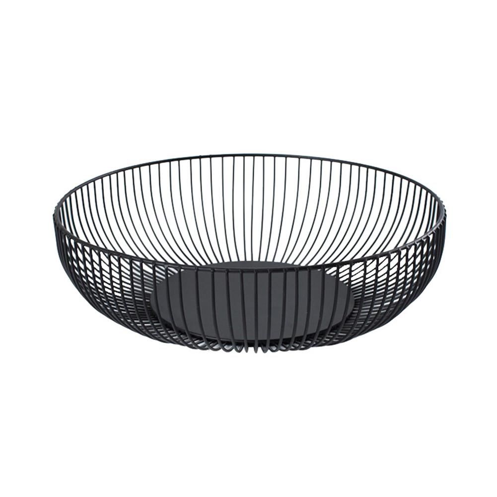 Wrought iron fruit bowl snack storage basket - Mubimart -  