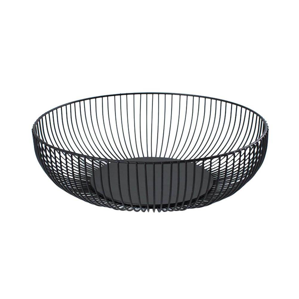 Wrought iron fruit bowl snack storage basket - Mubimart