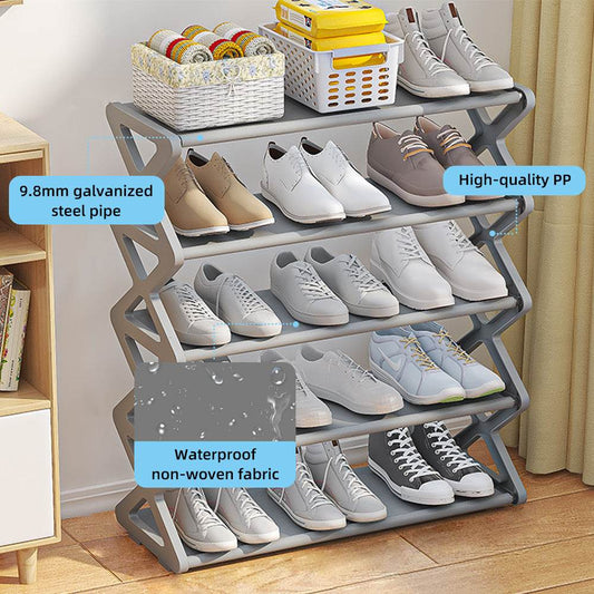 X-shaped Shoe Rack Simple Storage - Mubimart