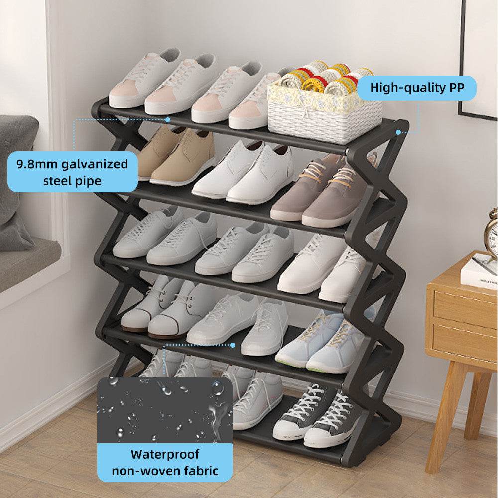 X-shaped Shoe Rack Simple Storage - Mubimart