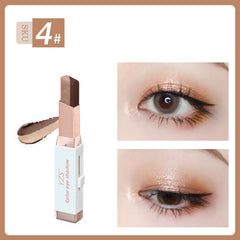 YZS Velvet Gradient Two-color Eyeshadow Stick, Contrast Pearlescent Eyeshadow, Eye Modification Eyeshadow Pen - Mubimart -  