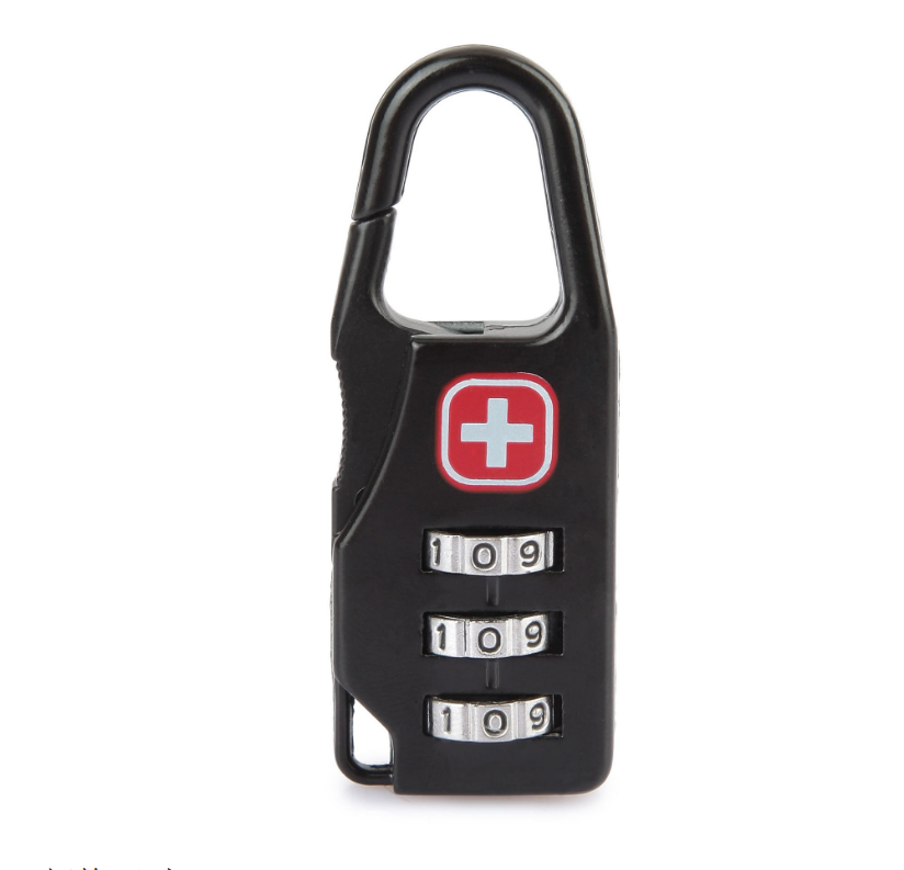 Zinc alloy saber silk screen cross code lock mini lock backpack padlock luggage padlock - Mubimart - Luggage Lock 