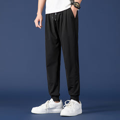 Nine Point Drawstring Wide Leg Sweatpants