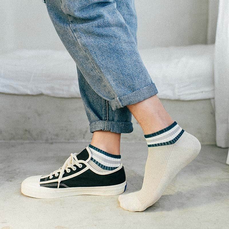 Men's Cotton Casual Breathable Low Top Socks - Mubimart