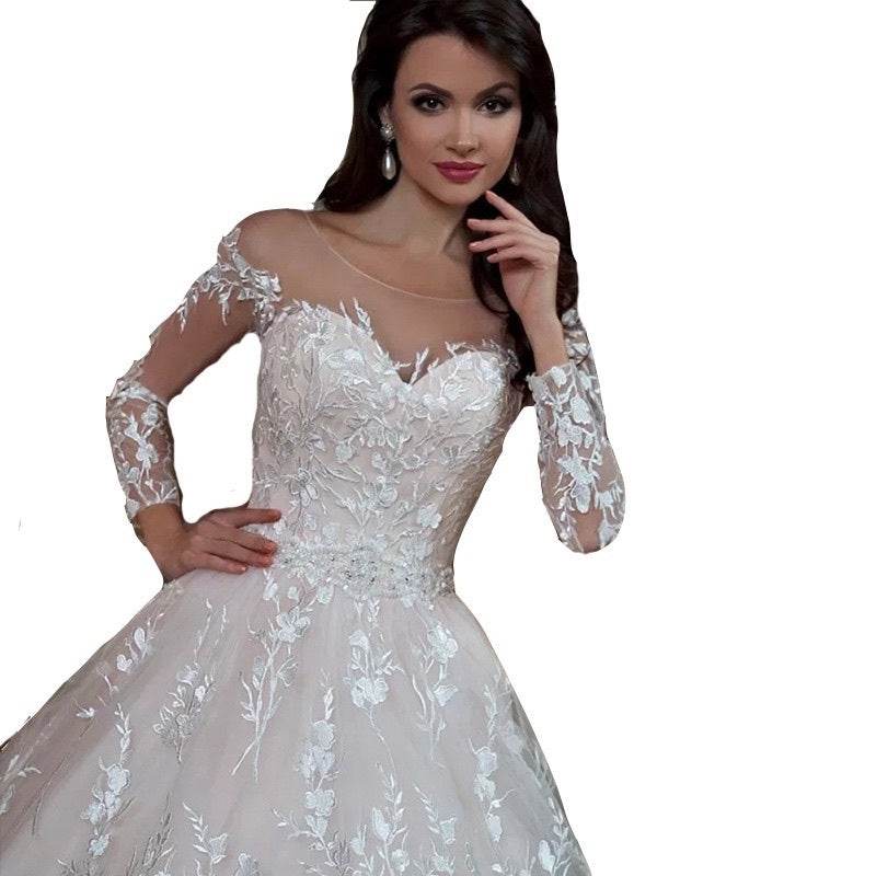 Wedding Gown Bridal Lace Dresses - Mubimart