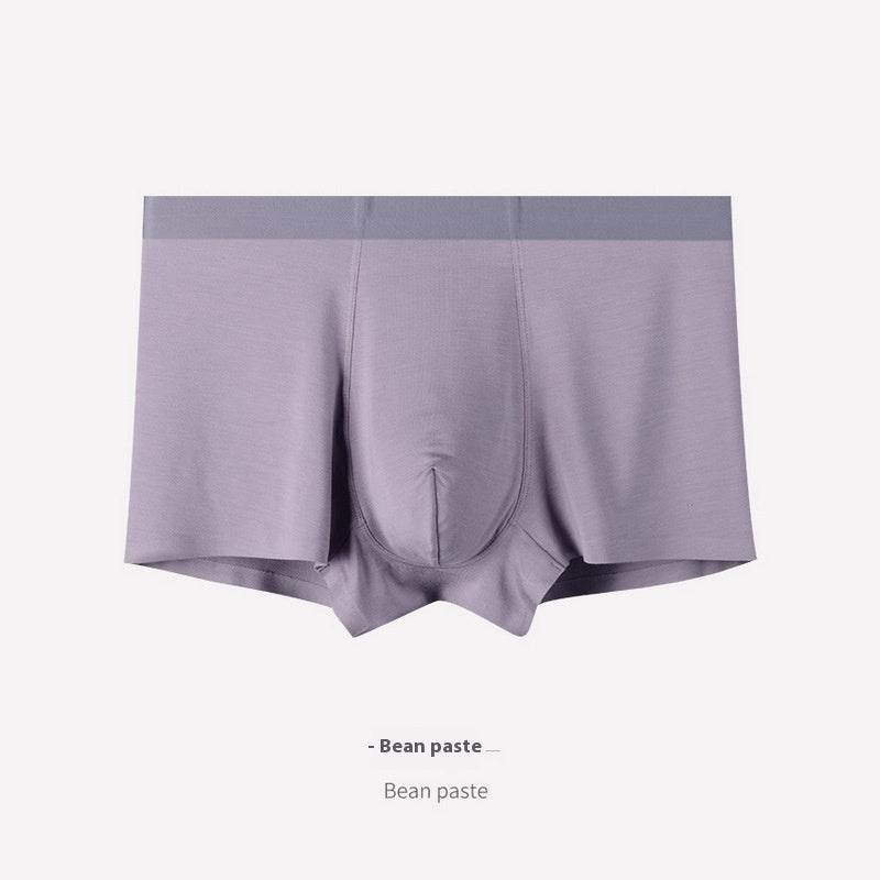 New Modal Men's Underwear Seamless Ultra-thin Breathable Boxers Youth Boxers - Mubimart