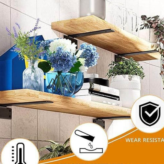 One-word Support Frame Load-bearing Thickened Shelf Wall Shelf - Mubimart