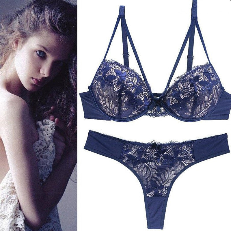 Women's Sexy Lingerie Lace Bra Set Lady Bra Underwear - Mubimart -  