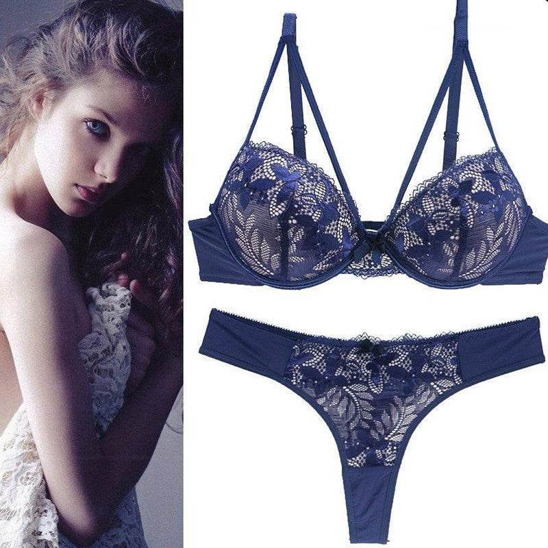 Women's Sexy Lingerie Lace Bra Set Lady Bra Underwear - Mubimart