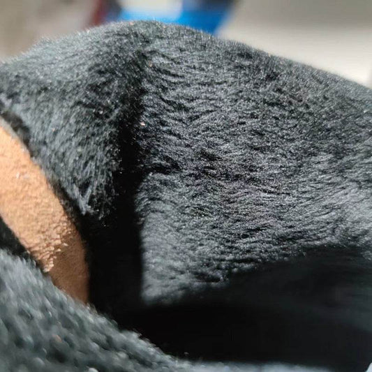 Flat Vintage Elastic Booties All-matching Fleece-lined Ankle Boots - Mubimart