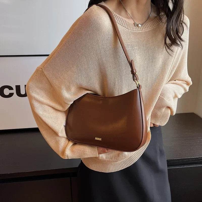 Red Underarm Shoulder Bags For Women 2024 New Texture Leather Crossbody Bag Luxury Designer Wedding Bride Handbags Sling Bag - Mubimart