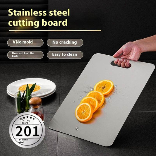 Kitchen Thickened Cutting Board Stainless Steel Cut Vegetables Meat Chopping Board Cooking Tools Anti-mold Cutting Boards Mats - Mubimart