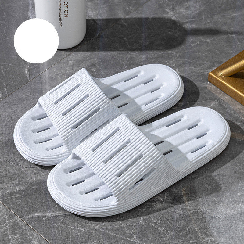 Summer Home Slippers With Hollow Sole Design Non-slip Floor Bathroom Slipper For Women Men's House Shoes - Mubimart -  