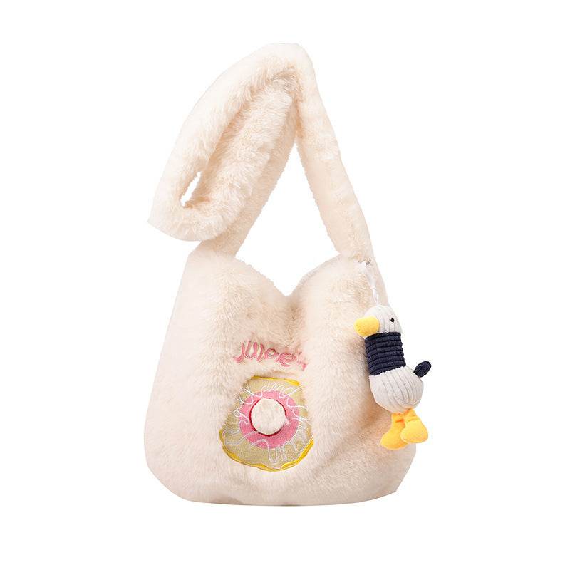 Donut Plush Casual Cute Crossbody Bag For Women - Mubimart