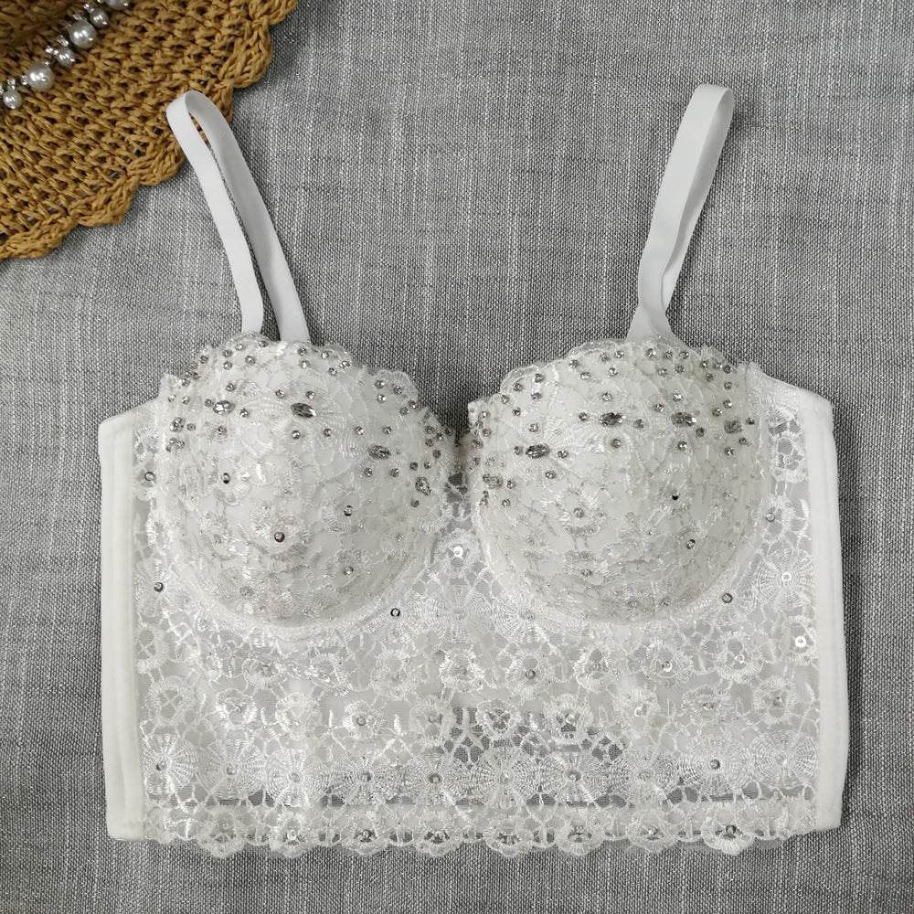 Women's Lace Spaghetti-strap Camisole Top - Mubimart