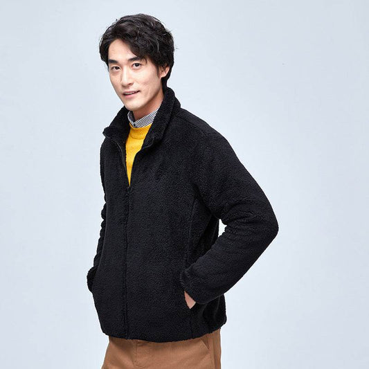 Coral Fleece Jacket Women's Polar Fleece Double-sided Fleece Men's - Mubimart