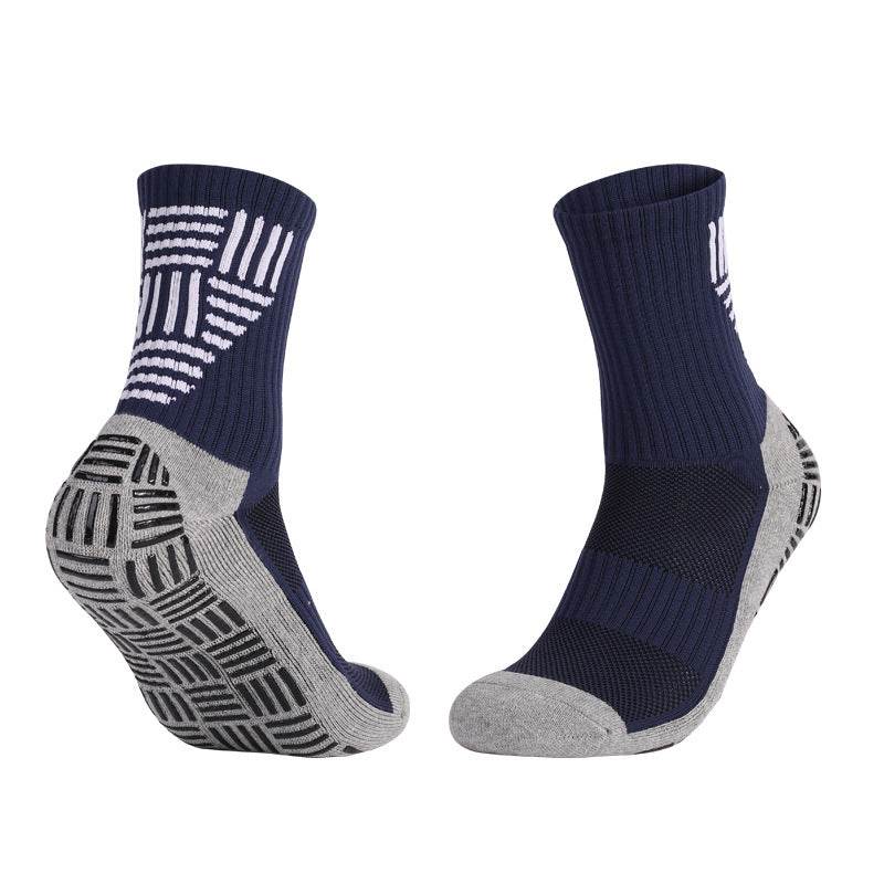 Thick Towel Bottom Mid-calf Soccer Socks Non-slip Sweat-proof Athletic Socks - Mubimart