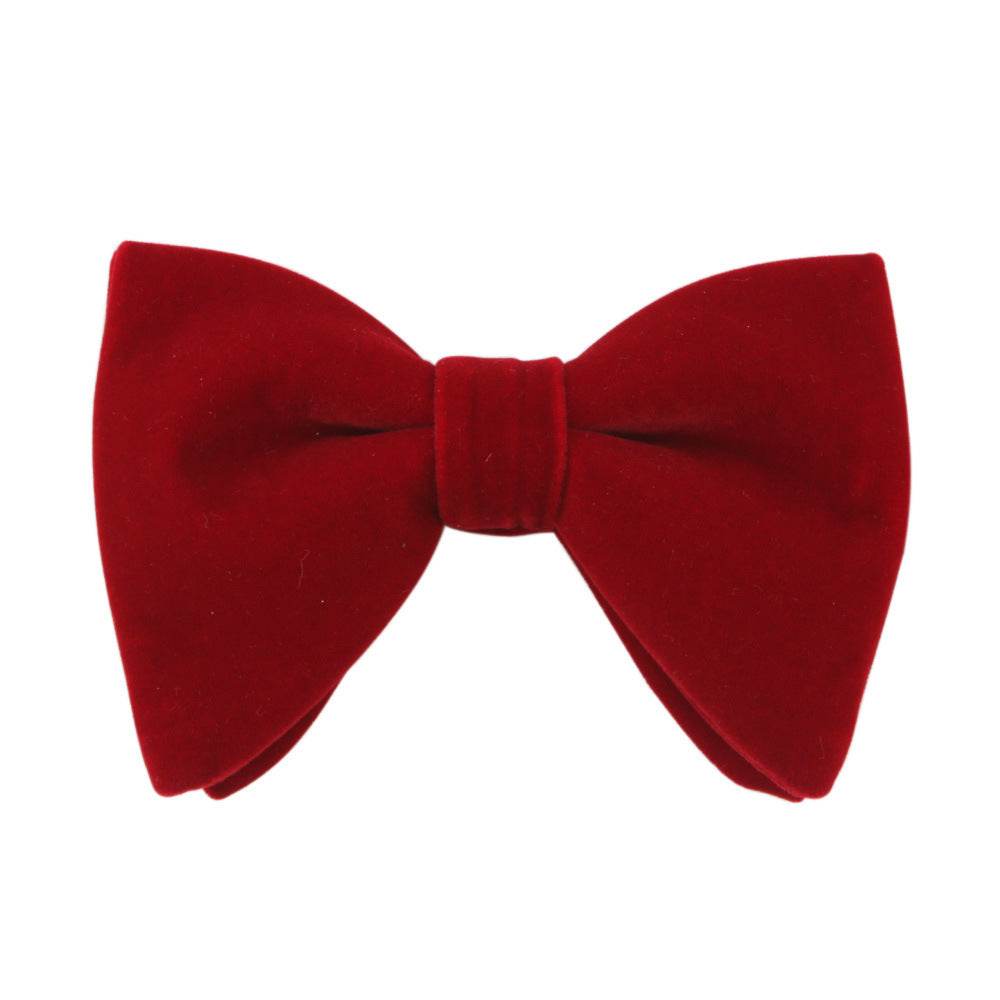 Velvet Bow Tie Men's Butterfly - Mubimart