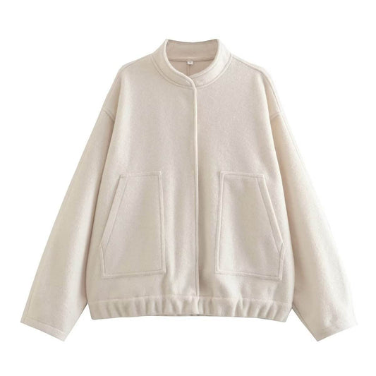 Fashion Casual Bomber Jacket Coa - Mubimart