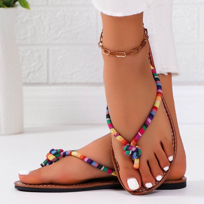 Outerwear Comfort Flat Lazy Beach Shoes In Stock Wholesale - Mubimart