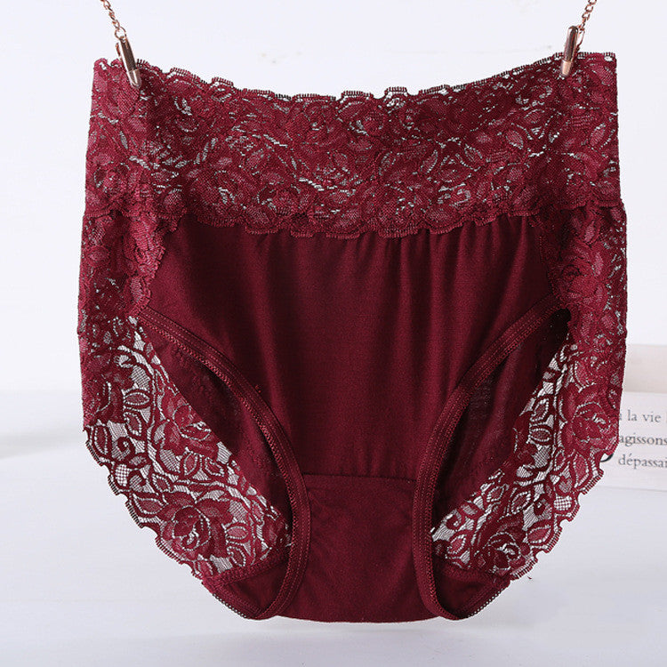 Plus Size Modal Lace Panties Women's - Mubimart -  