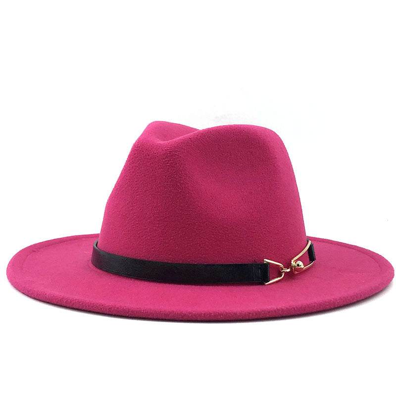 Popular Fedora British Vintage Top Fashion Ladies Woolen Hat - Mubimart