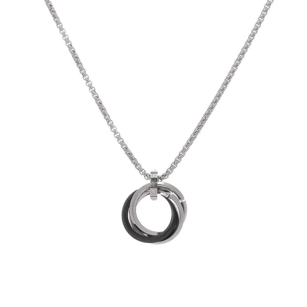 Mens Fashion Casual Geometric Pendant Necklace - Mubimart