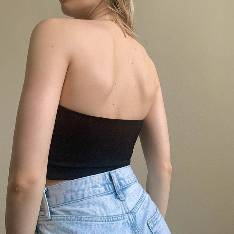 Corset V-Neck Hot Girl Cutout Cropped Navel Top - Mubimart