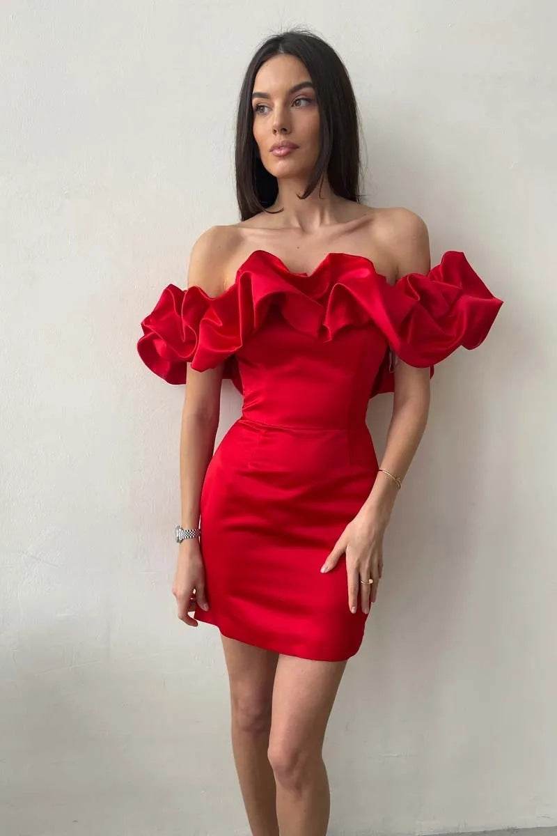 Women's Shoulder High-end Temperament Formal Dress - Mubimart