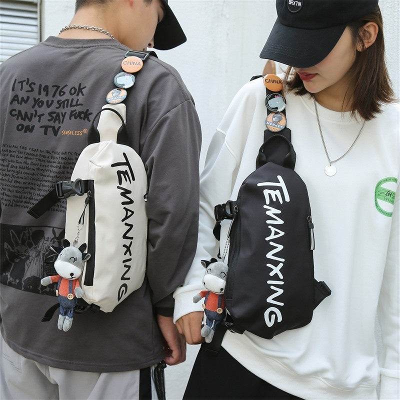 Chest Sports Student Shoulder All-match Boys Waist Bag Crossbody Small Female Messenger Bag Men - Mubimart